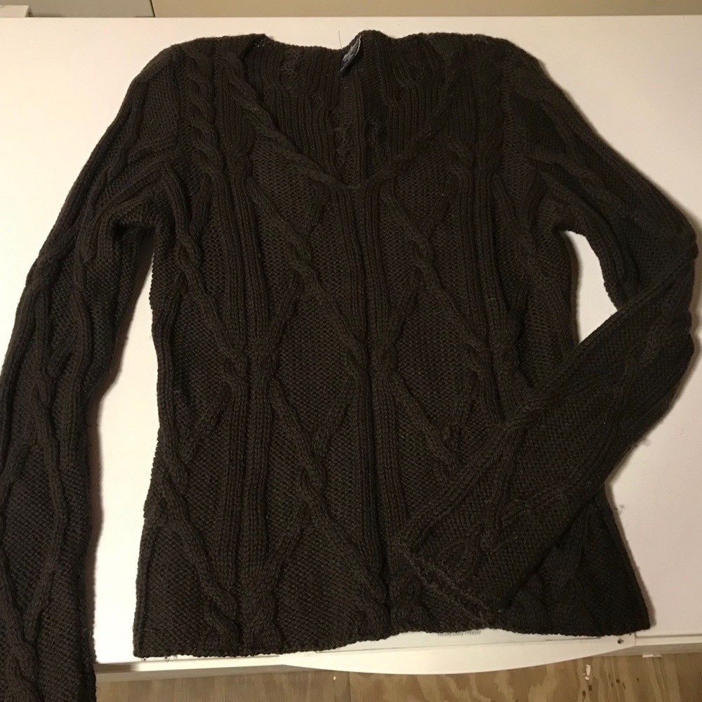 Paul James made in England Wool V Neck sweater M